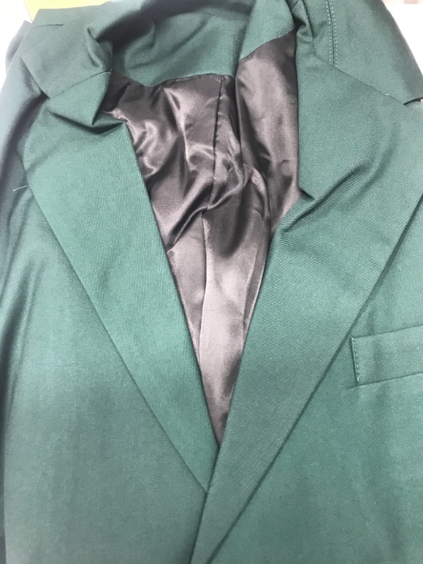 Photo 2 of SYOT Mens Casual Blazer Fit Suit Two Button Coat Jackets XL DARK GREEN