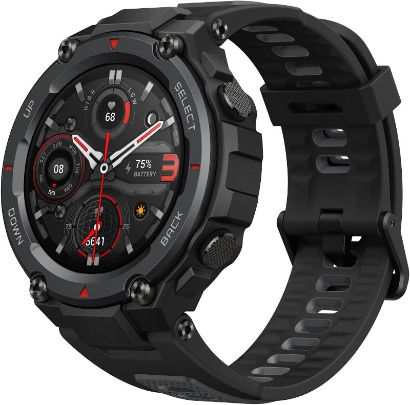 Photo 1 of Amazfit T-Rex Pro Smart Watch for Men Rugged Outdoor GPS Fitness Watch, 15 Military Standard Certified, 100+ Sports Modes, 10 ATM Water-Resistant