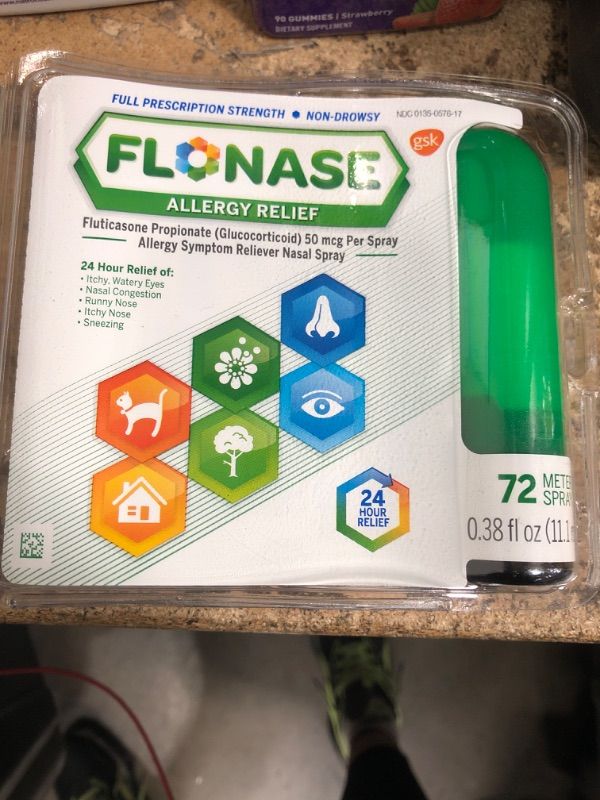 Photo 2 of Flonase Allergy Relief , 24 Hour Non Drowsy Allergy Medicine, Metered Nasal Spray - 72 Sprays