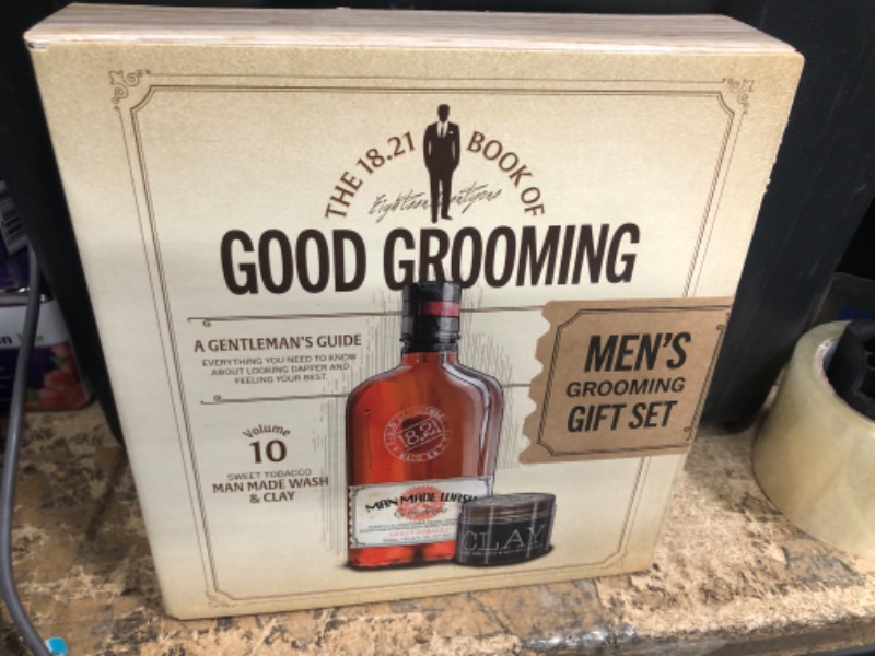 Photo 2 of 18.21 Man Made Men's Book of Good Grooming Gift Set Volume 10: Sweet Tabacco Wash + Clay