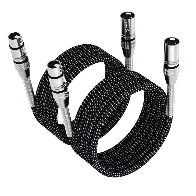 Photo 1 of XLR CABLE 33FT 2 PK FIBBR HIGH QUALITY AUDIO CABLE 