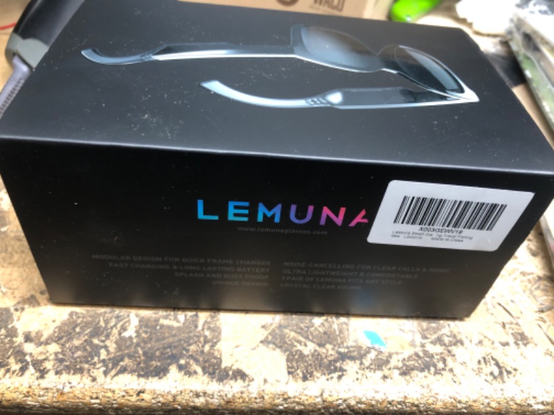 Photo 2 of LeMuna Smart Glasses, Bluetooth Audio Sunglasses, Open Ear Glasses Clear Quality Call & Music, Comfort fit for Golf Driving Travel Fishing