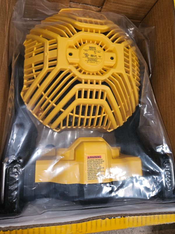 Photo 2 of DEWALT 20V MAX Cordless Fan for Jobsite, 11-Inch, Tool Only (DCE511B) Jobsite Fan Only