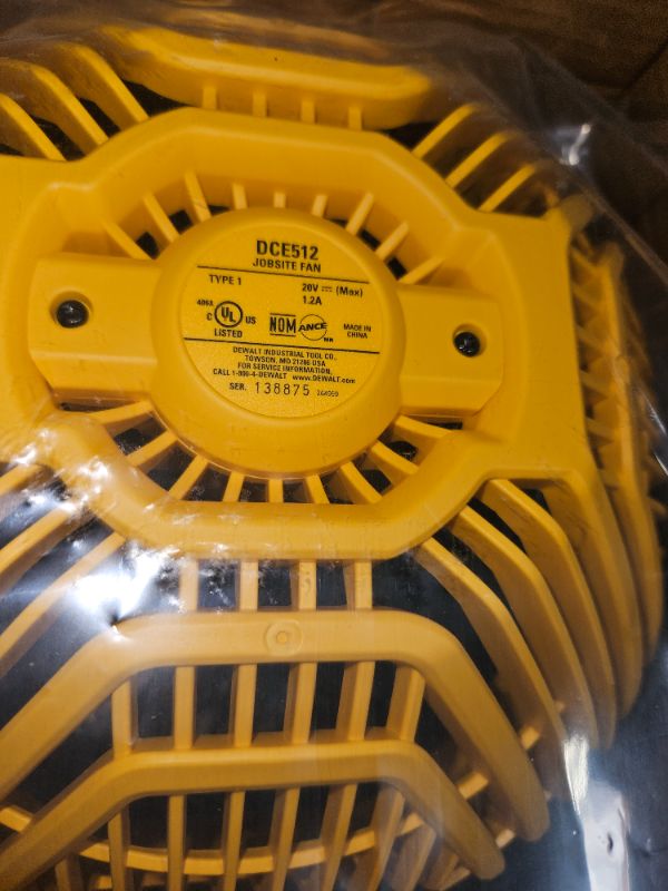 Photo 3 of DEWALT 20V MAX Cordless Fan for Jobsite, 11-Inch, Tool Only (DCE511B) Jobsite Fan Only