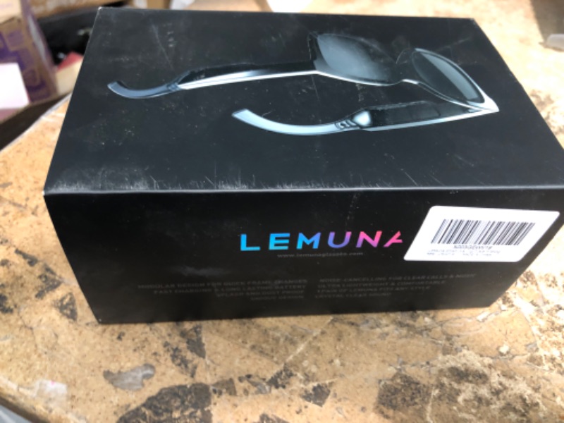 Photo 2 of LeMuna Smart Glasses, Bluetooth Audio Sunglasses, Open Ear Glasses Clear Quality Call & Music, Comfort fit for Golf Driving Travel Fishing