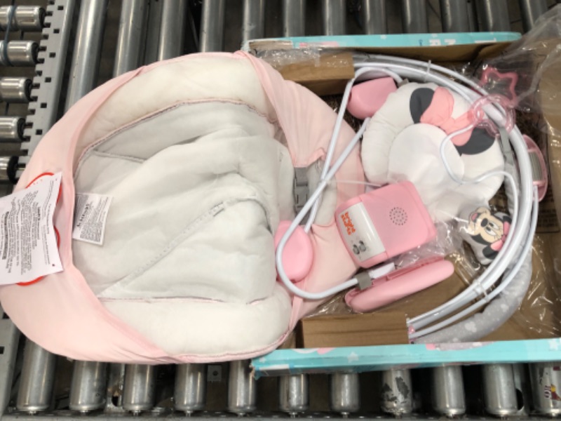 Photo 2 of Bright Starts Minnie Mouse Rosy Skies Cradling Baby Bouncer - Pink