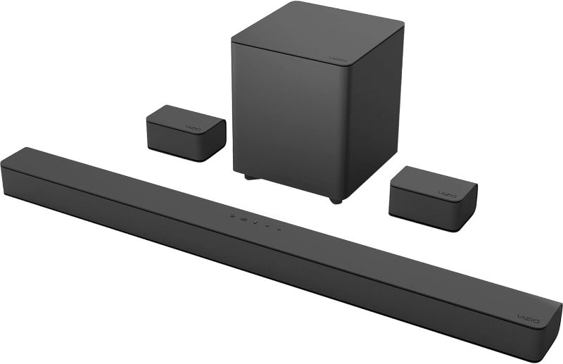 Photo 1 of VIZIO V-Series 5.1 Home Theater Sound Bar with Dolby Audio, Bluetooth, Wireless Subwoofer, Voice Assistant Compatible, Includes Remote Control - V51x-J6