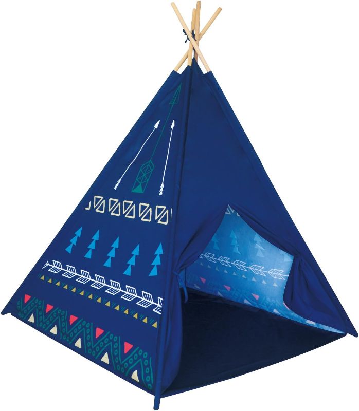 Photo 2 of 
POCO DIVO Blue Arrow Teepee Kids Indoor Playhouse Children Outdoor Toy Castle Play Tent