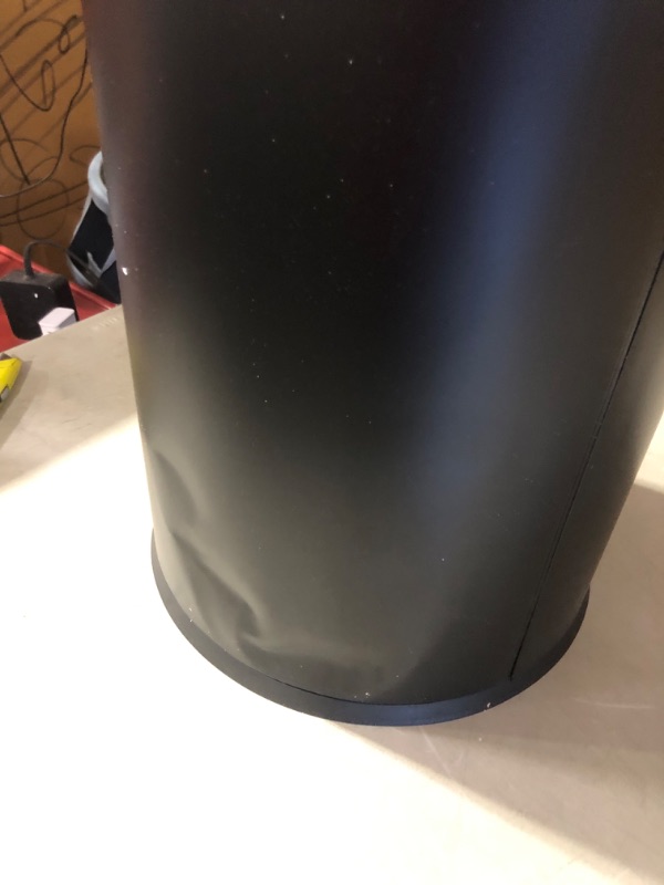 Photo 3 of **NONREFUNDABLE**DAMAGED**SEE NOTES**
Honey-Can-Do TRS-02111 Round Stainless Steel Step Trash Can with Liner, Black, 30-Liter Per 8-Gallon