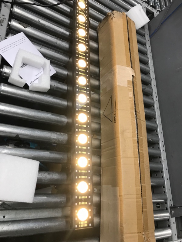 Photo 1 of Wash Light Bar LaluceNatz 40 100W 12 LED 3 In 1 RGB Stage Light Bar Aluminum alloy Beam Lights Sound Activated Up Light DMX Controlled for Halloween Christmas Wedding Church Party DJ Stage Lighting