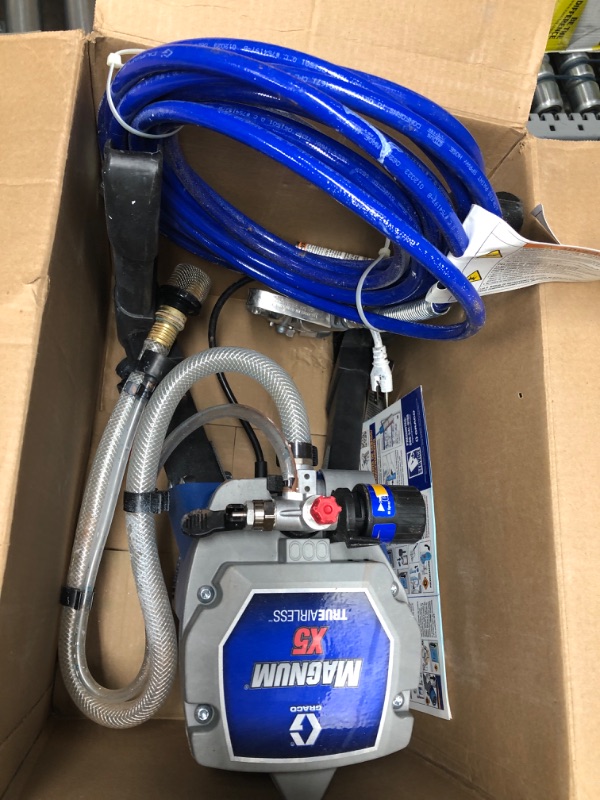 Photo 2 of (PARTS ONLY)Graco Magnum 262800 X5 Stand Airless Paint Sprayer, Blue Magnum X5 Airless Paint Sprayer
