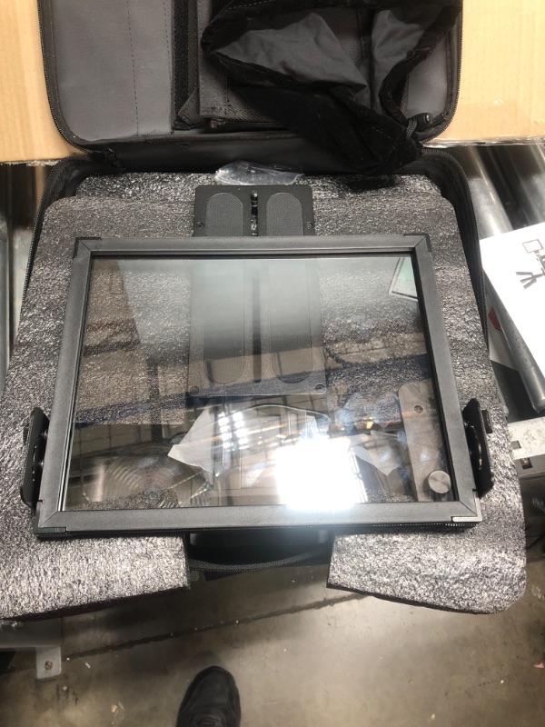 Photo 2 of Glide Gear TMP100 Adjustable iPad/ Tablet/ Smartphone Teleprompter Beam Splitter 70/30 Glass w/ Carry Case No Plastic All Metal / No Assembly Required
