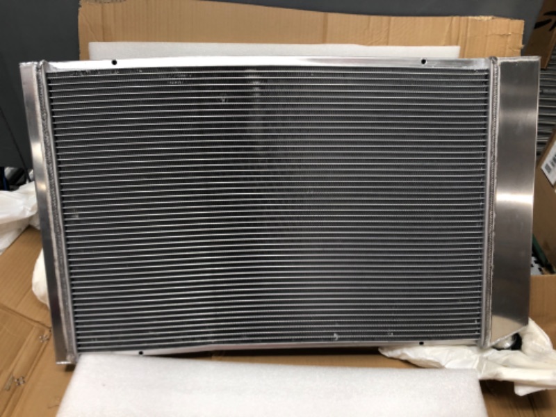 Photo 3 of ALLOYWORKS CC716 Radiator for 1973-1991 Chevy GMC C/K Series Pickup Trucks Blazer Jimmy Custom Scottsdale Silverado Deluxe Cheyenne Radiators, V8 Engine Cooling Parts(4 Row 62MM Core, Full Aluminum) 4 row radiator