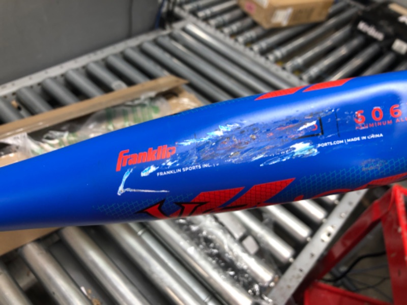 Photo 3 of ****DAMAGED******Franklin Sports Kids Baseball + Tball Bat - Venom Youth Aluminum Bat - USA Certified Boys + Girls Tee Ball Bat - Junior Metal Bat, Color and Shape
