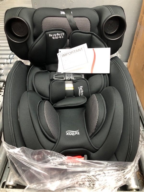 Photo 2 of ******NO MODEL DATE*******Britax One4Life Convertible Car Seat, 10 Years of Use from 5 to 120 Pounds, Converts from Rear-Facing Infant Car Seat to Forward-Facing Booster Seat, Machine-Washable Fabric, Onyx
