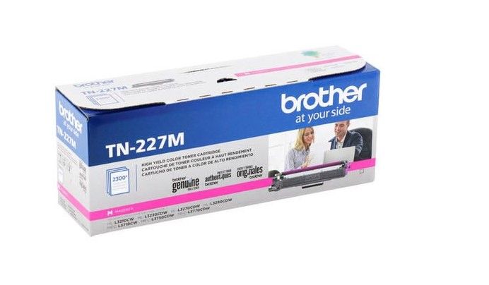 Photo 1 of  4 PACK ******Brother Genuine TN227M, High Yield Toner Cartridge, Replacement Magenta Toner, Page Yield Up to 2,300 Pages, TN227, Amazon Dash Replenishment Cartridge

