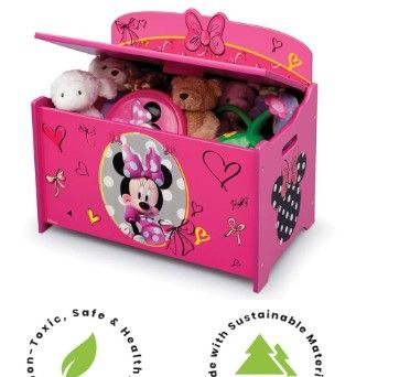 Photo 1 of ****UNKNOWN IF COMPLETE***********Delta Children Deluxe Toy Box, Disney Minnie Mouse
