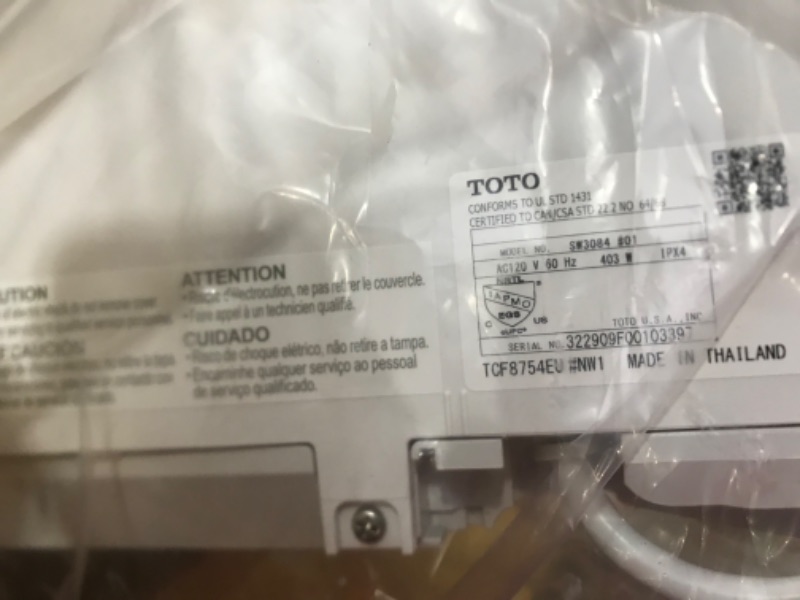 Photo 1 of **USED**
TOTO SW3084#01 WASHLET C5 Electronic Bidet Toilet Seat