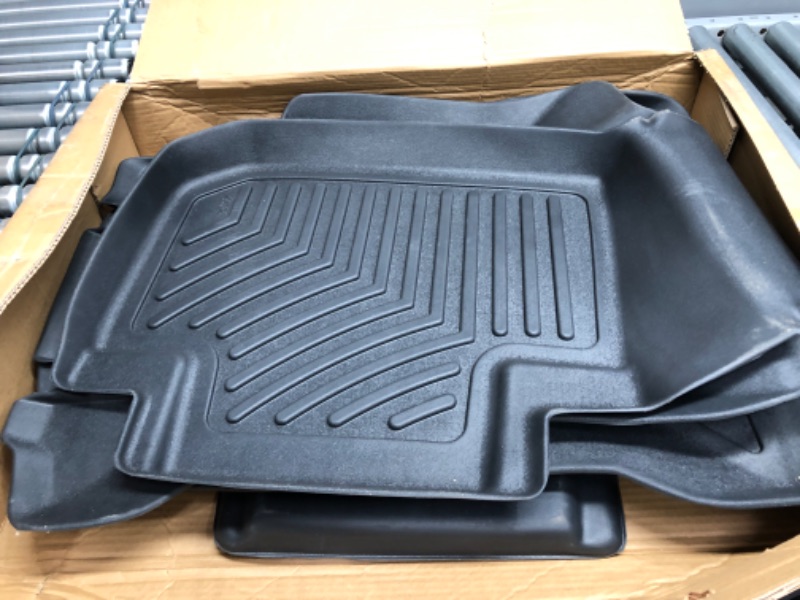 Photo 2 of OEDRO Floor Mats Compatible with 2014-2018 Subaru Forester, Unique Black TPE All-Weather Guard Includes 1st and 2nd Row: Front, Rear, Full Set Liners 2014-2018 Forester Front & Rear