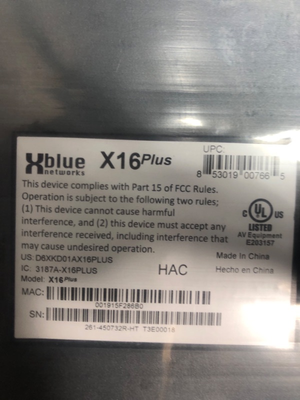 Photo 11 of NEW** XBLUE X16 Plus Small Business Phone System Bundle with (4) XD10 Digital Phones - Capacity is (6) Outside Line & (16) Digital Phones - Includes Auto Attendant, Voicemail, Caller ID, Paging & Intercom X16 Plus (4) Phone System Bundle