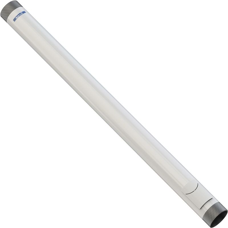 Photo 1 of QualGear QG-PRO-PM-2FT-W Pro-AV 1.5" Npt Threaded Pipe, 2' Length Projector Accessory , White 2-Feet Pipe - White