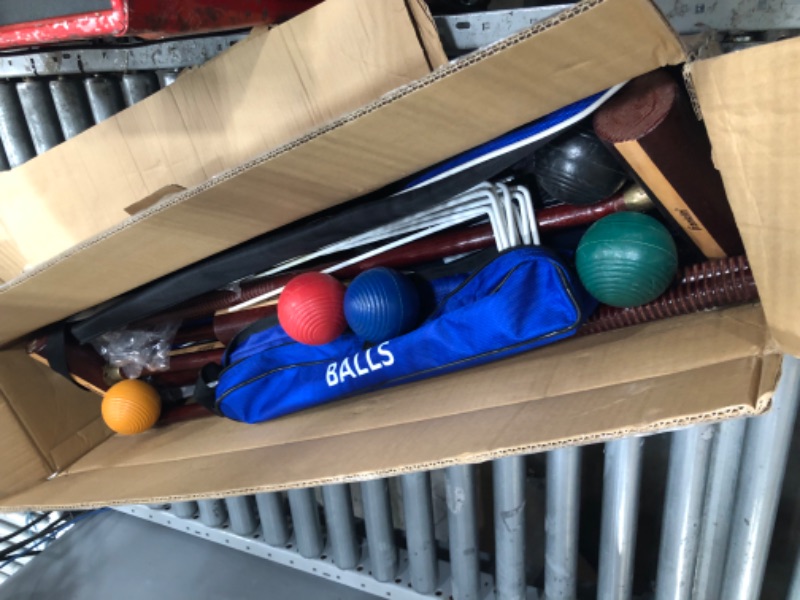 Photo 2 of ***SEE NOTES***Franklin Sports Outdoor Croquet Set - 6 Player Croquet Set with Stakes, Mallets, Wickets, and Balls - Backyard/Lawn Croquet Set - Expert