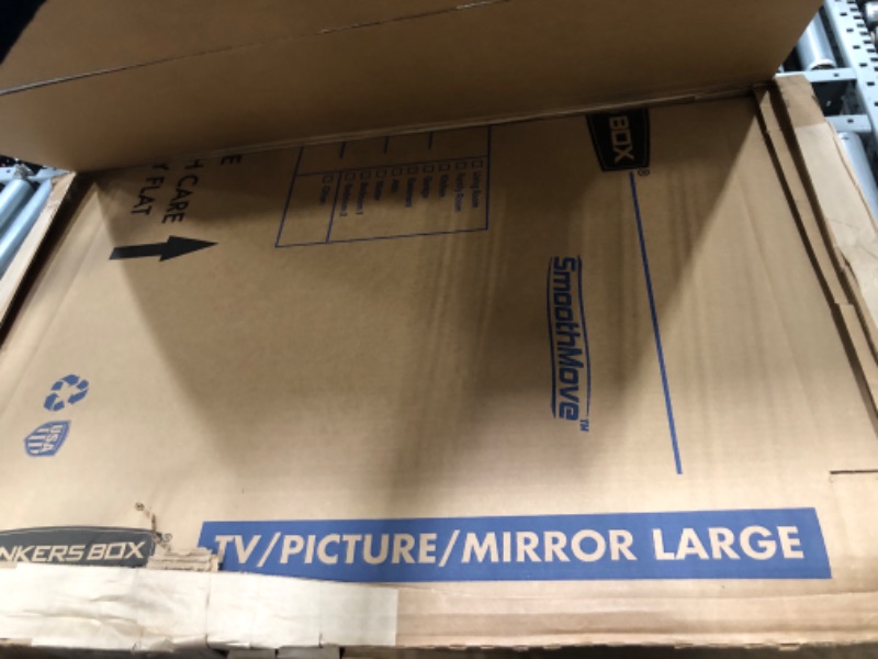 Photo 1 of Bankers Box SmoothMove TV/Picture/Mirror Moving Box, Large, 48 x 4 x 33 Inches, 4 Pack (7711301), Kraft