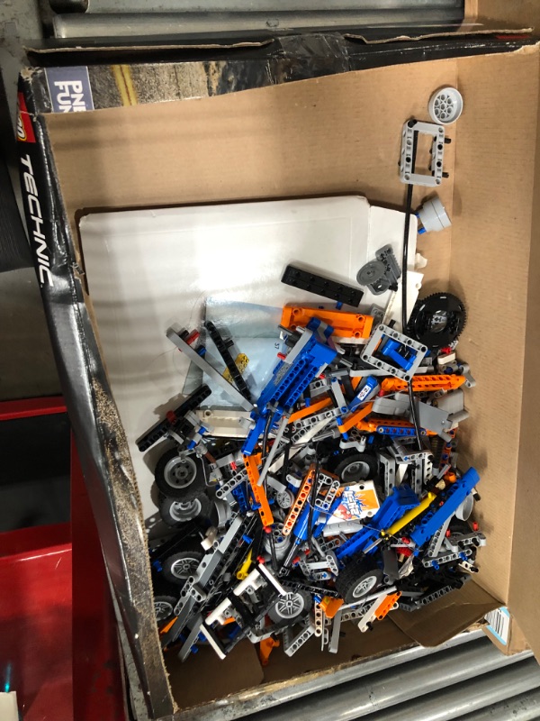 Photo 2 of **INCOMPLETE**LEGO Technic Heavy-Duty Tow Truck 42128 with Crane Toy Model Building Set, Engineering for Kids Series Standard Packaging