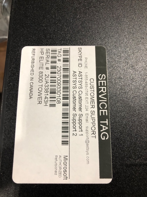 Photo 3 of *******MISSING POWER CORD U NABLE TO TEST*******HP Elite 8300 Tower Desktop (Intel Quad Core i5 3.20GHz, 16GB RAM, 2TB HDD, 120GB SSD, Windows 10 Professional, WiFi, HDMI, Bluetooth) (Renewed)