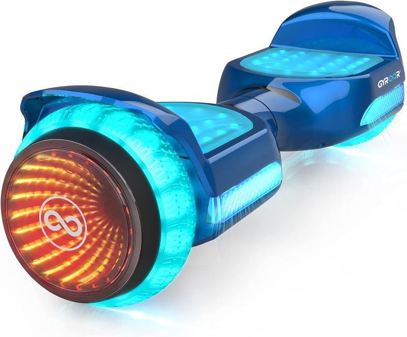 Photo 1 of **DOES NOT FUNCTION**Gyroor Hoverboard Off Road All Terrian 6.5" Two-Wheel G11 Flash LED Light Self Balancing Hoverboards with Bluetooth Music Speaker and UL 2272 Certified for Kids Adults Gift.
