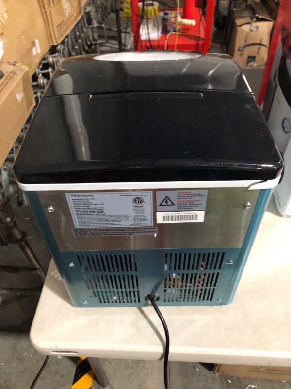 Photo 1 of ***NOT FUNCTIONAL - FOR PARTS - NONREFUNDABLE - SEE NOTES***
Frigidaire EFIC115 Extra Large Ice Maker, Stainless Steel, 48 lbs per day
