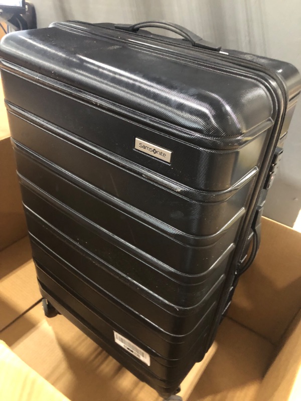 Photo 4 of **DAMAGE**Samsonite Omni 2 Hardside Expandable Luggage with Spinner Wheels, Checked-Medium 24-Inch