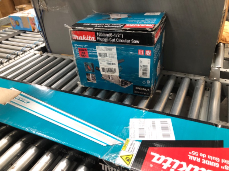 Photo 5 of **2 BOXES**Makita SP6000J1 6-1/2-Inch 12.0 Amp Plunge Circular Saw with Guide Rail 