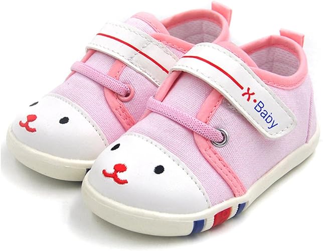 Photo 1 of Baby Shoes Sneakers Infant for Girls Boys for Walking Tennis Canvas Blue Pink Toddler 18m
