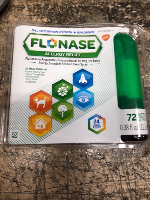 Photo 2 of *2/2025* Flonase Allergy Relief , 24 Hour Non Drowsy Allergy Medicine, Metered Nasal Spray - 72 Sprays