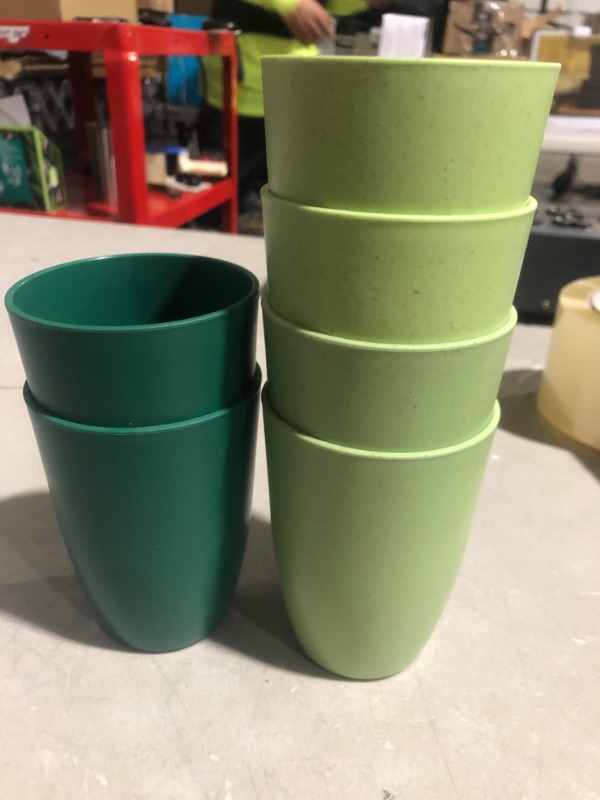 Photo 2 of * used * please see all images * 
Wrova Wheat Straw Cups 6 PCS Good Alternative to Plastic Reusable Cups  Unbreakable Drinking Cup 