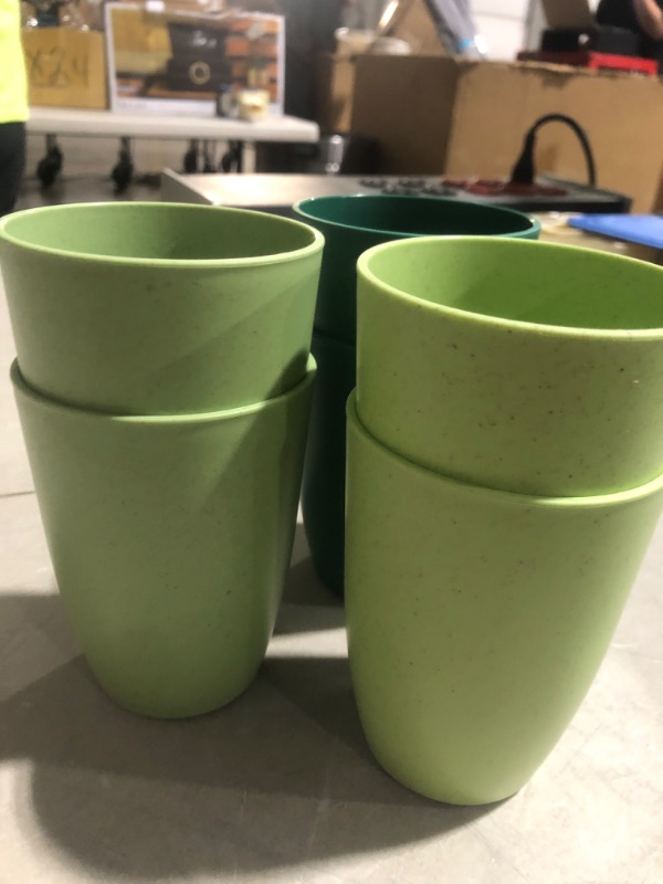 Photo 2 of * used item * see all images * 
Wrova Wheat Straw Cups 6 PCS Good Alternative to Plastic Reusable  Unbreakable Drinking Cup Reusable Dishwasher Safe 