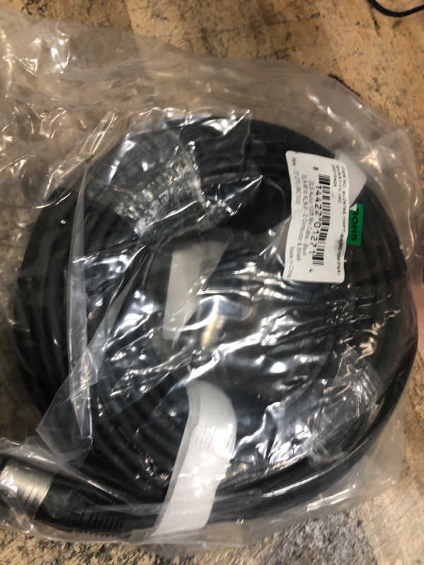 Photo 2 of gls audio 100ft mic cable patch cords - xlr male to xlr female black microphone cables - 100' balanced mike snake cord - single