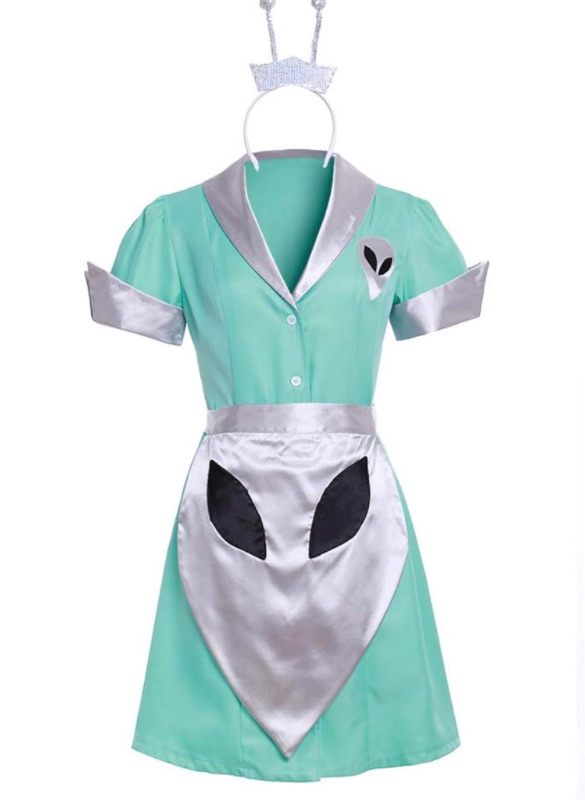 Photo 1 of Fortunehouse Roswell Crashdown Cosplay Costume Liz Parker Cafe Waitress Maid Dress Costume XL