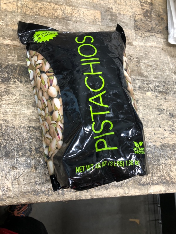 Photo 2 of *6/23/2024* Wonderful Pistachios Resealable Bag, Roasted & Salted Nuts, 48 Oz Roasted & Salted 3 Pound (Pack of 1)