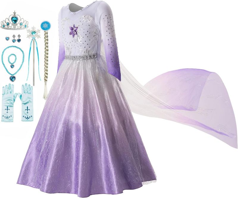 Photo 1 of Funna Costume for Girls Princess Dress Up Costume Cosplay Fancy Party Purple, 3T