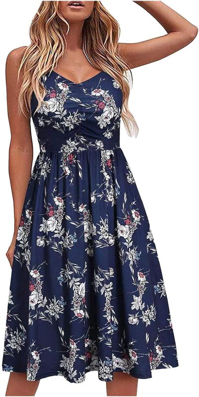 Photo 1 of CASUAL DRESS FOR WOMEN SMALL YT090-NAVY FLORAL 