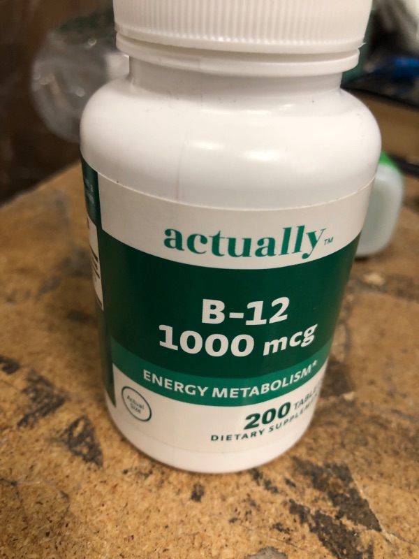 Photo 2 of Actually Vitamin B12 1000mcg Tablets 200ct Energy Metabolism for Adults, 200Day Supply, 200 Count