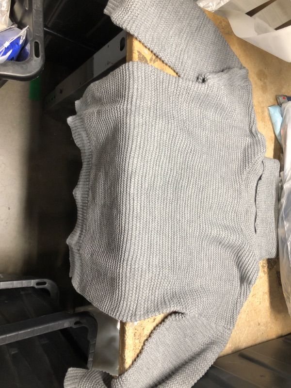 Photo 1 of GREY KNITTED TURTLENECK SWEATER L 