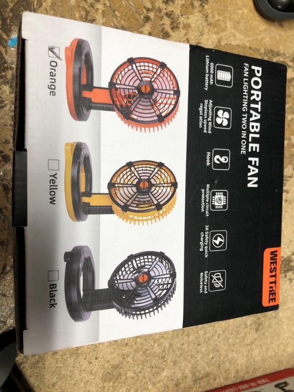Photo 1 of PORTABLE FAN FAN LIGHTING 2 IN 1 COLORS MAY VARY 