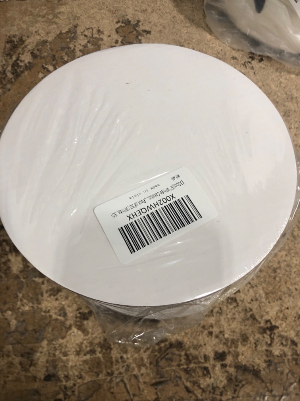 Photo 2 of [25pcs]6" White Cakeboard Round