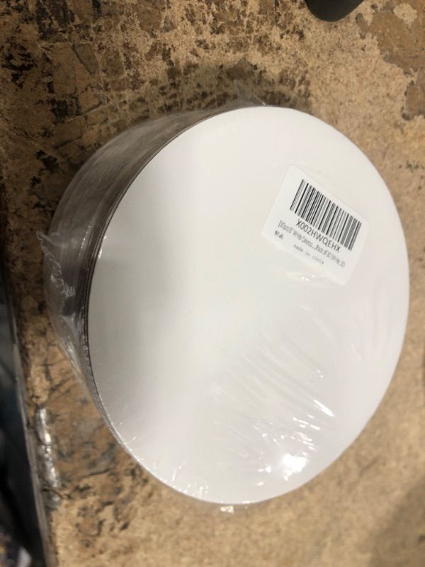 Photo 2 of [25pcs]6" White Cakeboard Round