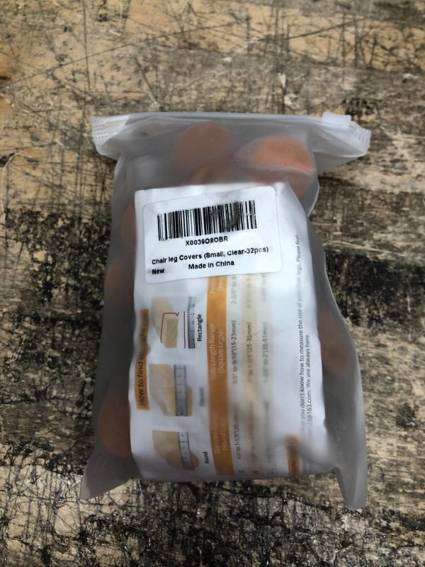 Photo 1 of 32 Pcs Chair Leg Floor Protectors for Hardwood Floors Silicone Covers to Protect Wood Tile Floors Scratches Felt Pads Furniture Leg Caps No Noise (Small-Clear) Small(Fit:0.9"-1.29") Clear-32pcs