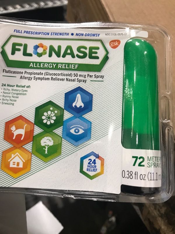 Photo 2 of Flonase Allergy Relief , 24 Hour Non Drowsy Allergy Medicine, Metered Nasal Spray - 72 Sprays