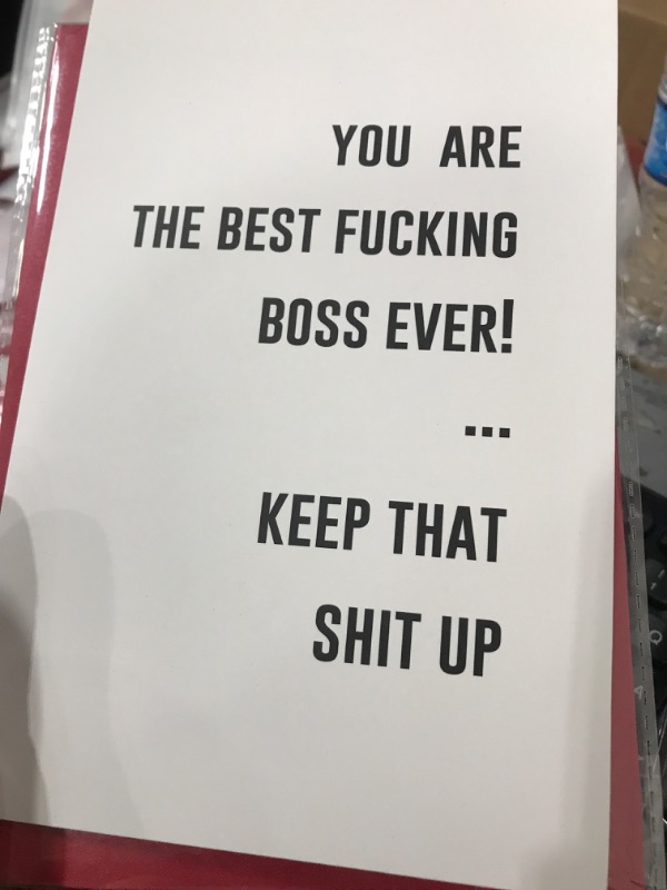 Photo 1 of 3  cards for boss